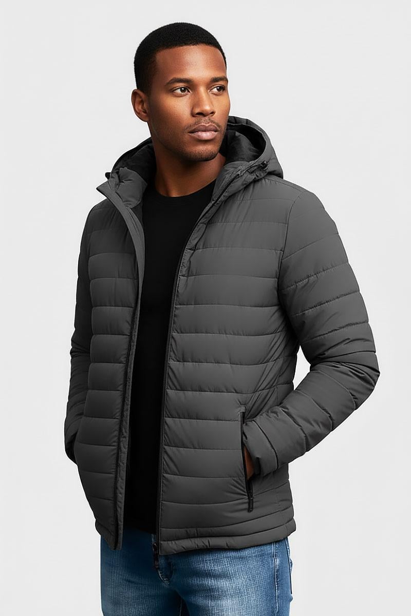 Куртка мужская с капюшоном р. 48 Темно-серый (SB-26217-atlantic-dark-grey)