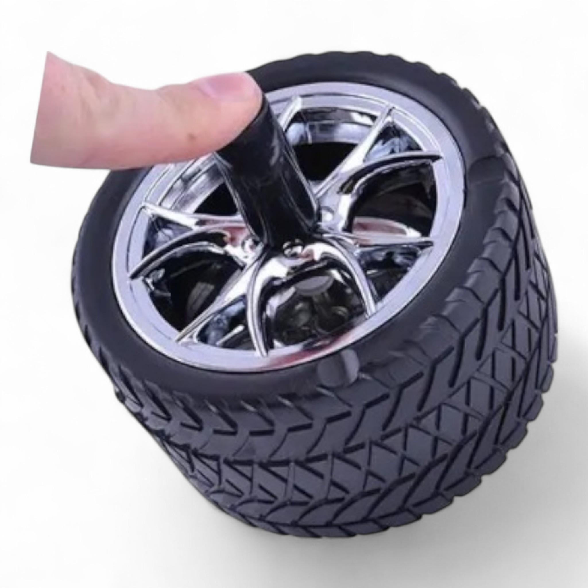 Попільничка металева бездимна Колесо d 9,5 см (26057845) - фото 4