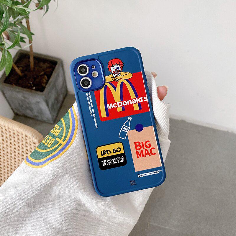 Чехол для iPhone11 McDonalds с защитой камеры Синий