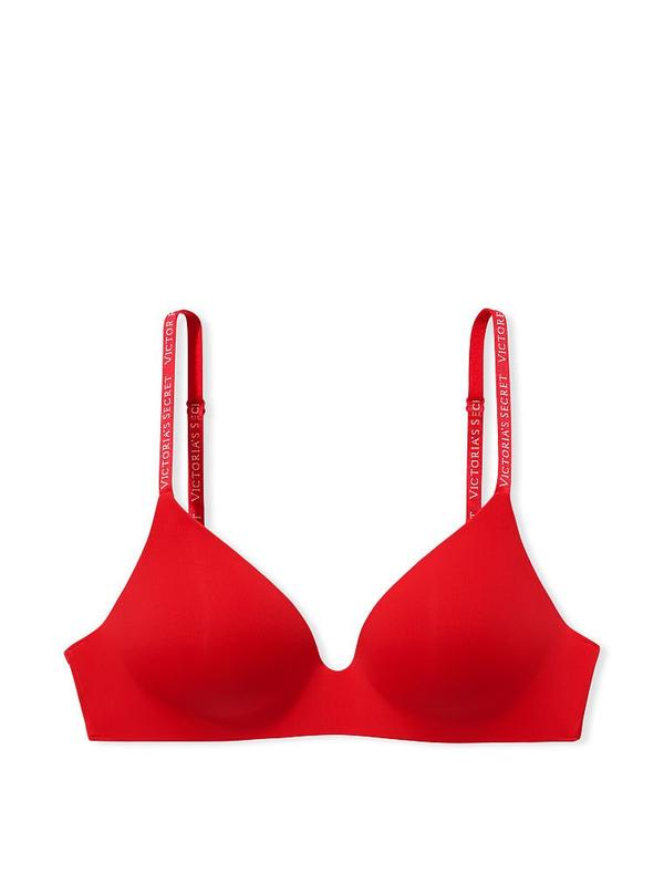 Бюстгальтер безкаркасний Victoria's Secret Lightly-Lined Wireless Bra 70D 32D Червоний - фото 3