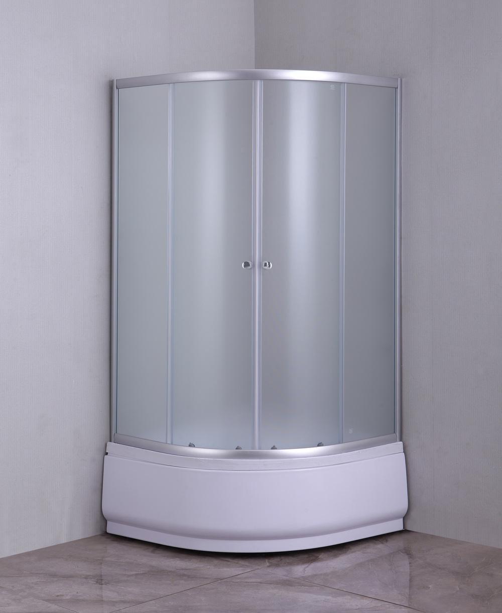 Душова кабіна MIXXUS PLAIN SCT01-90x90x195-FB напівкругла скло з підонном 90x90х4 мм Сатин (OL-MI6894) - фото 6 Душова кабіна MIXXUS PLAIN SCT01-90x90x195-FB напівкругла скло з підонном 90x90х4 мм Сатин (OL-MI6894) - фото 6