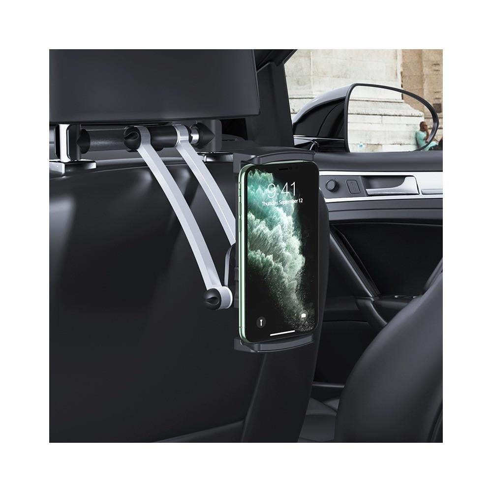 Держатель для телефона на подголовник на заднем сиденье автомобиля (НФ-00002517) - фото 3 Держатель для телефона на подголовник на заднем сиденье автомобиля (НФ-00002517) - фото 3