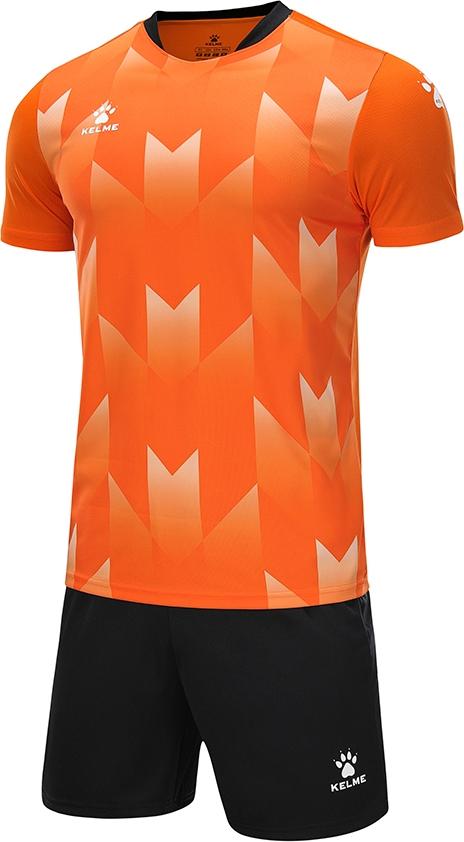 Комплект футбольной формы KELME BURGOS M Оранжево-черный (8251ZB1003.9907)