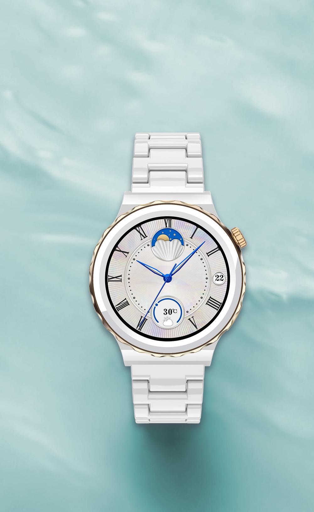 Смарт-годинник жіночий Lemfo HK43 2 ремінці Білий - фото 10 Смарт-годинник жіночий Lemfo HK43 2 ремінці Білий - фото 10