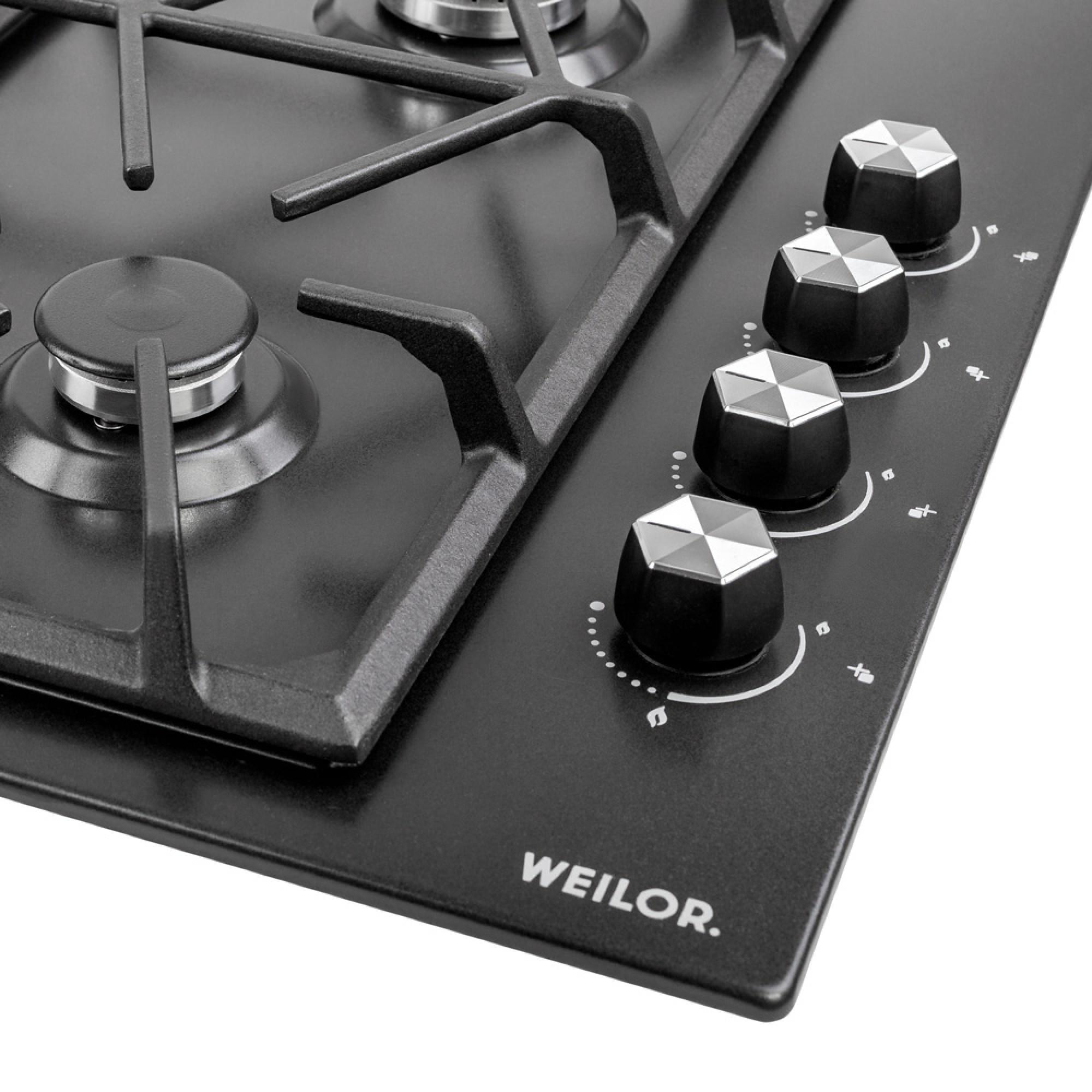 Варильна поверхня газова WEILOR GM W 634 BL - фото 5 Варильна поверхня газова WEILOR GM W 634 BL - фото 5