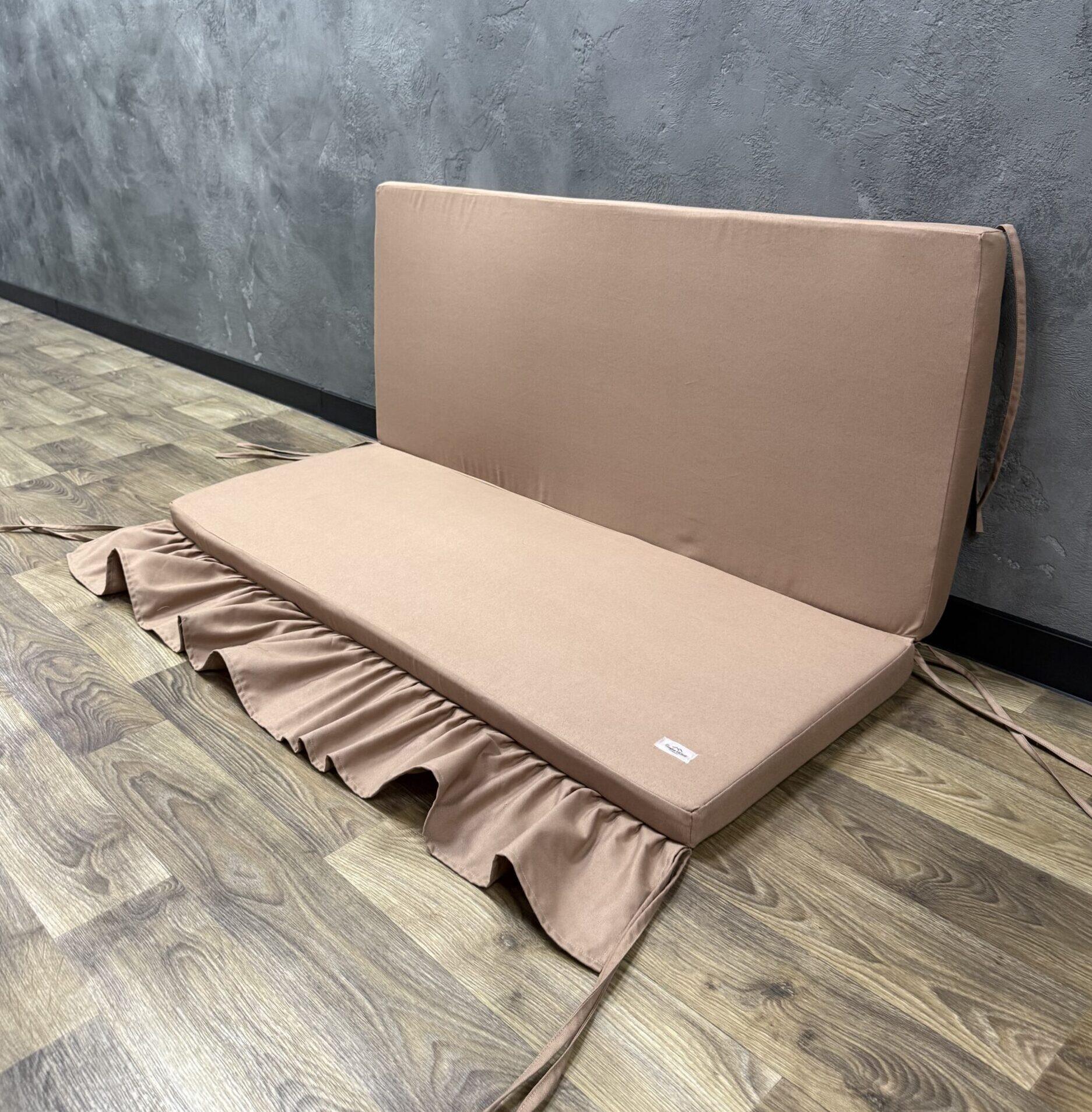 Матрас Comfort Home на поддоны/качели/каркасы/садовую мебель с рюшей панама 140х60х40х8 см