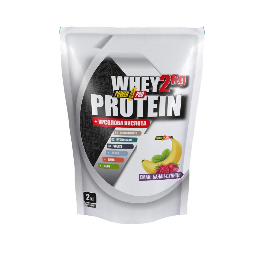 Протеїн Power Pro Whey Protein 2 кг Банан/Суниця