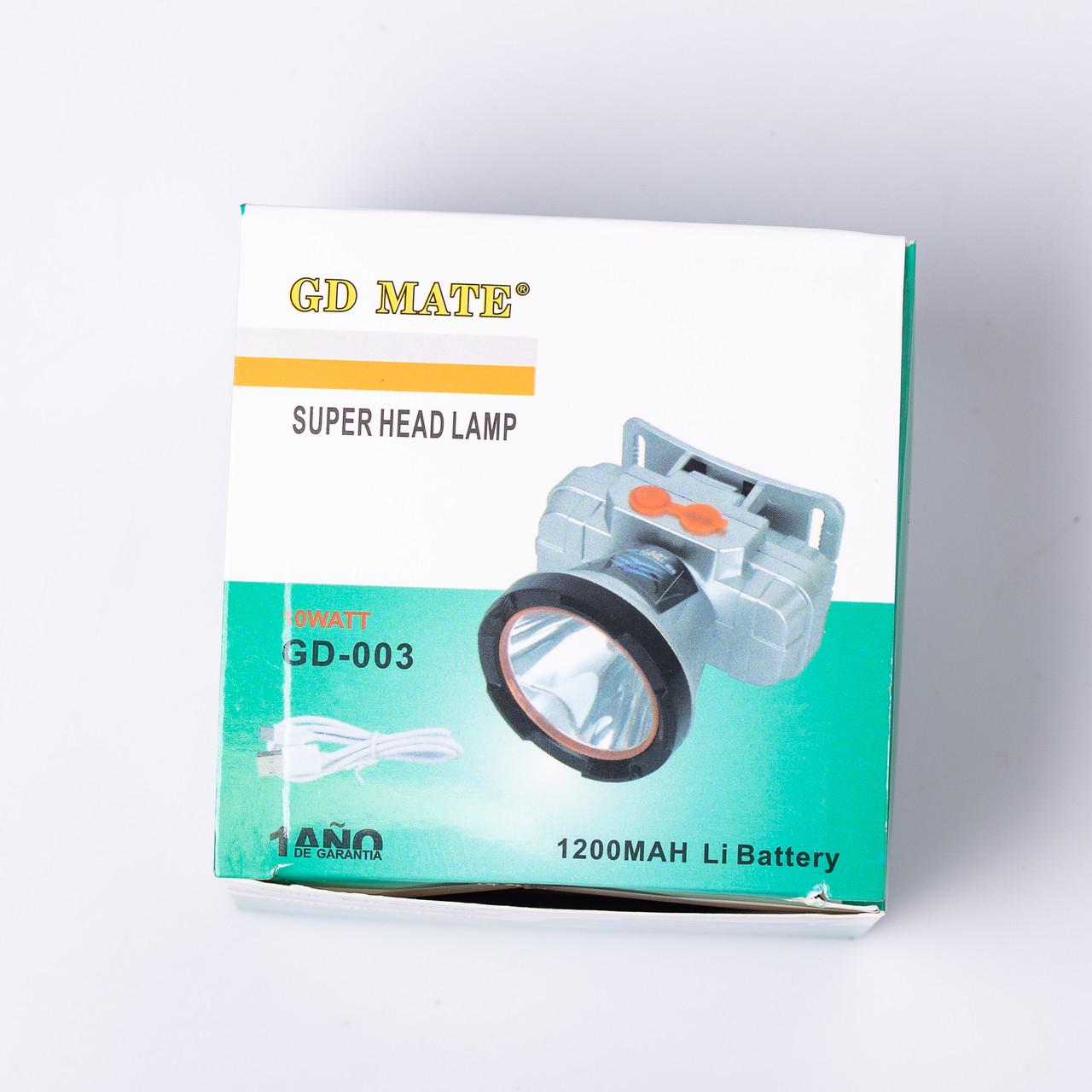 Налобний ліхтар акумуляторний 10 В 8,5х8х6 см (7191) - фото 6 Налобний ліхтар акумуляторний 10 В 8,5х8х6 см (7191) - фото 6