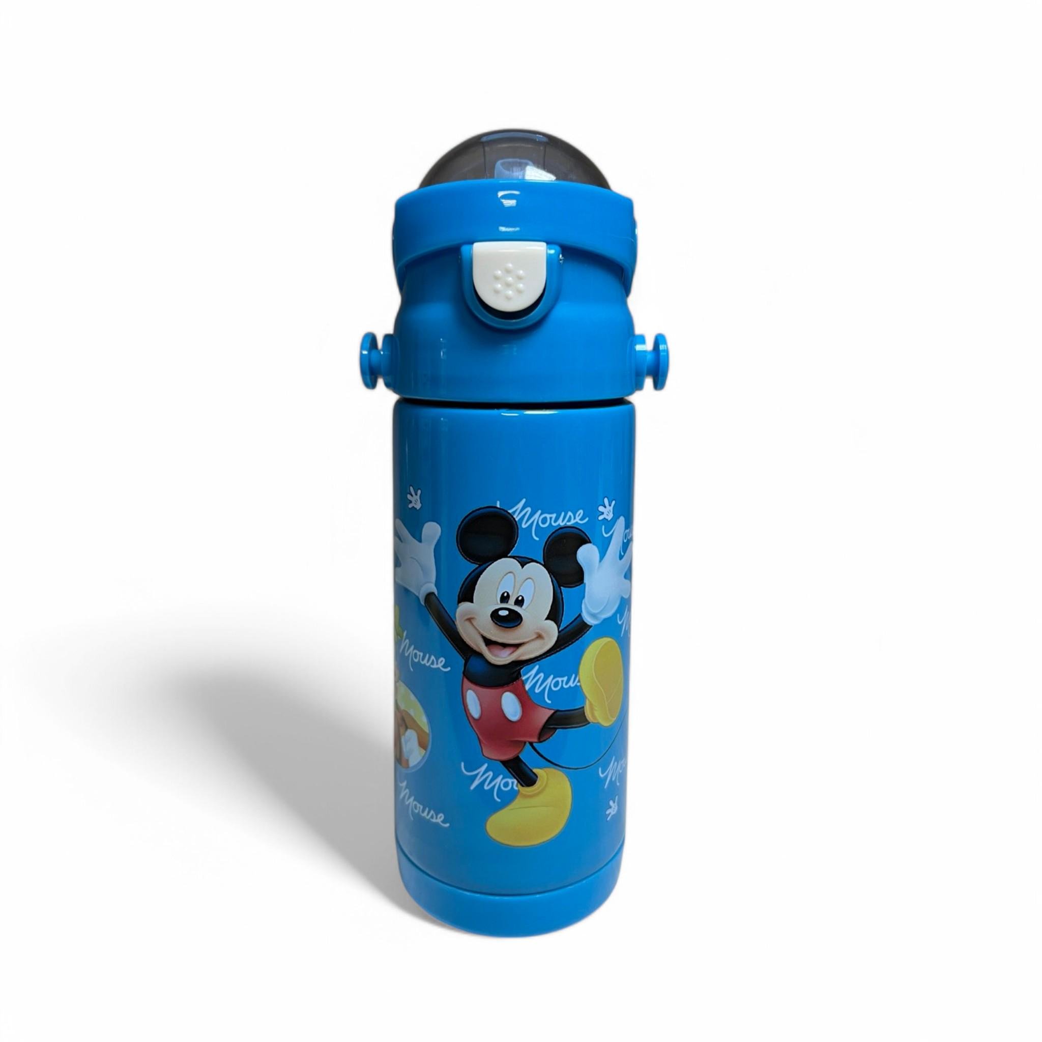 Термос детский с трубочкой Герои Disney UKC T80 нержавеющая сталь 350 мл Blue (Т_Т80Blue)