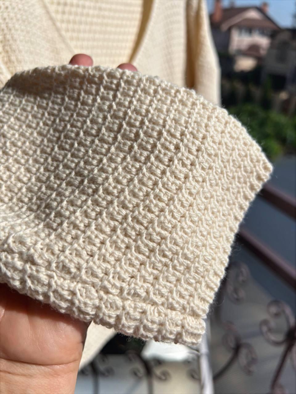 Джемпер жіночий MIX RAY 6770 светр мис ажурна в'язка OS Молочний (1106) - фото 5 Джемпер жіночий MIX RAY 6770 светр мис ажурна в'язка OS Молочний (1106) - фото 5