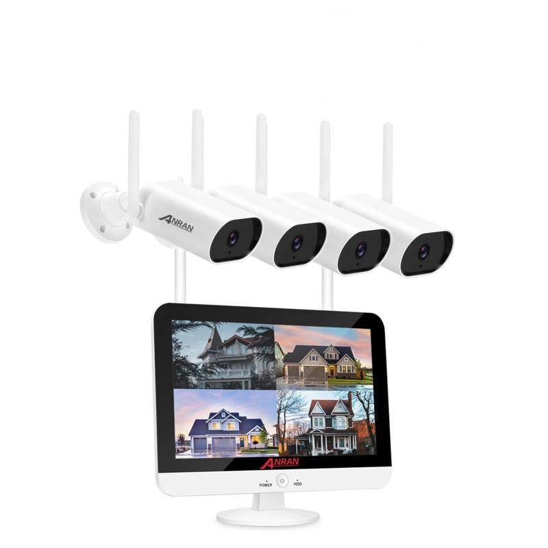 Комплект видеонаблюдения Anran AR-4W c 13" LCD монитором беспроводной (100067)