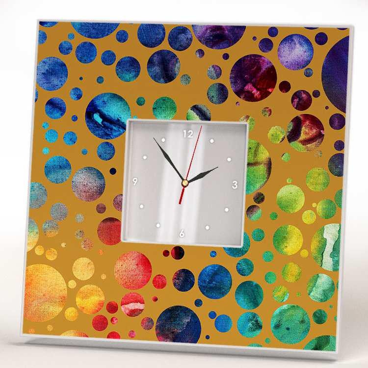 Часы настенные для дома WonderCloud пузырьки 260x260 мм (C00692)