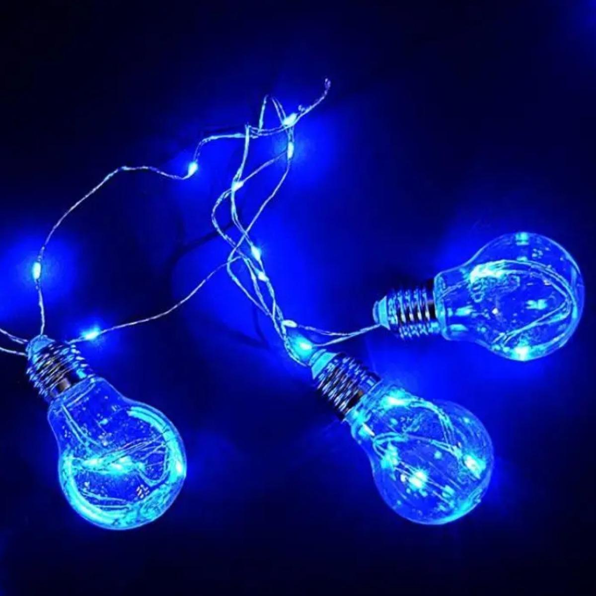 Гирлянда новогодняя Ledlight Лампочки Эдисона 2,5 м Синий