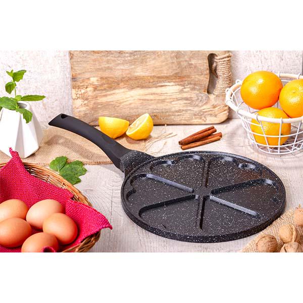 Сковорода для оладок Edenberg 27 см (ЦБ-00033767) - фото 3 Сковорода для оладок Edenberg 27 см (ЦБ-00033767) - фото 3