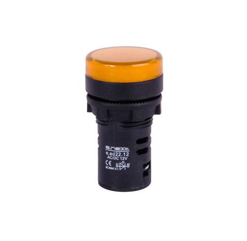 Лампа сигнальна E.NEXT e.ad22.24.yellow 22 мм LED 24 V АС/DC Жовтий (s009032)