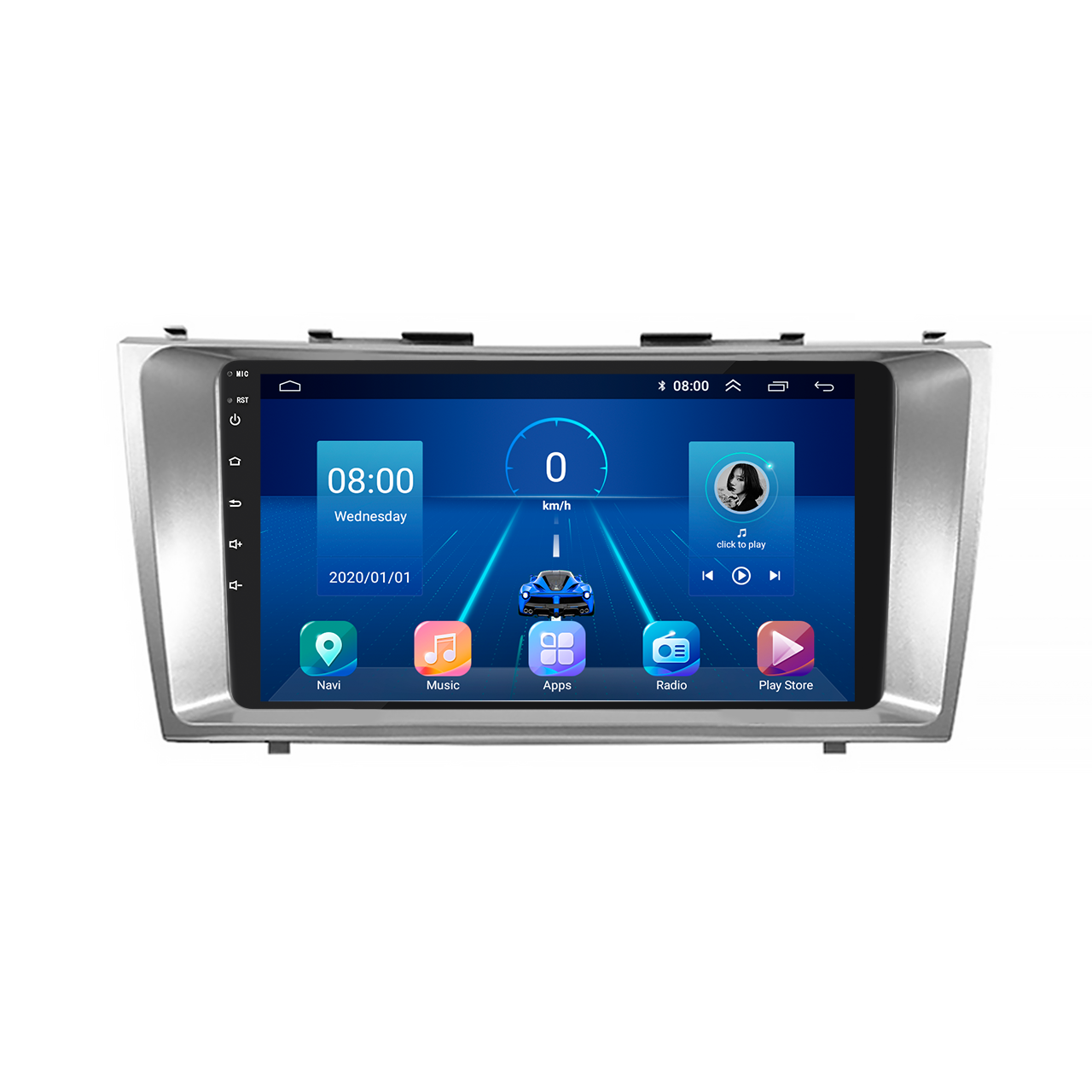 Штатная магнитола Lesko для Toyota Camry VI XV40 2006-2009 экран 9" 2/32Gb/ 4G/ Wi-Fi Premium GPS Android (9762-35362)