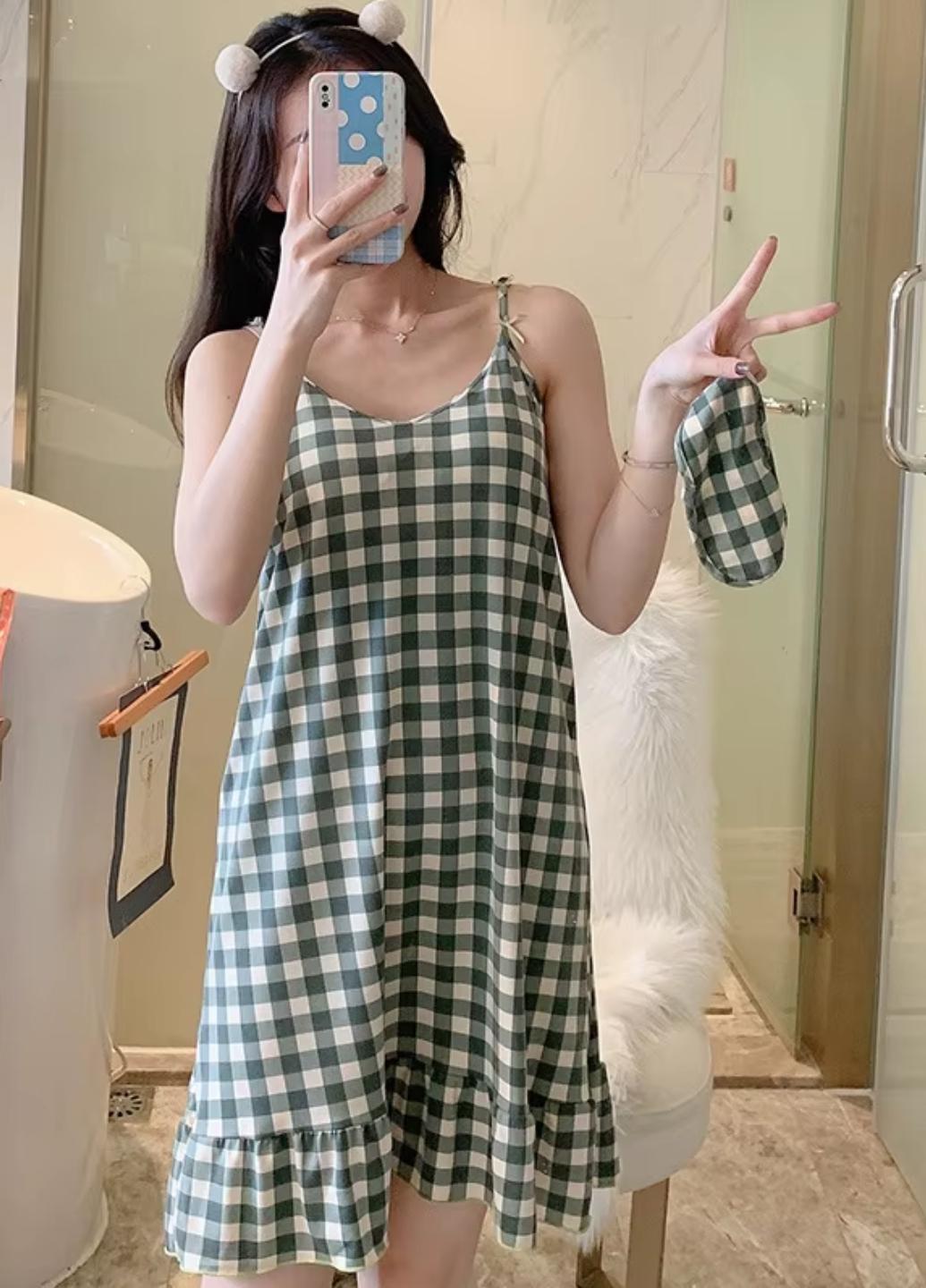 Ночная рубашка женская Colorful Home Style с подкладкой на груди M Зеленый (1678-44-01) - фото 1 Ночная рубашка женская Colorful Home Style с подкладкой на груди M Зеленый (1678-44-01) - фото 1