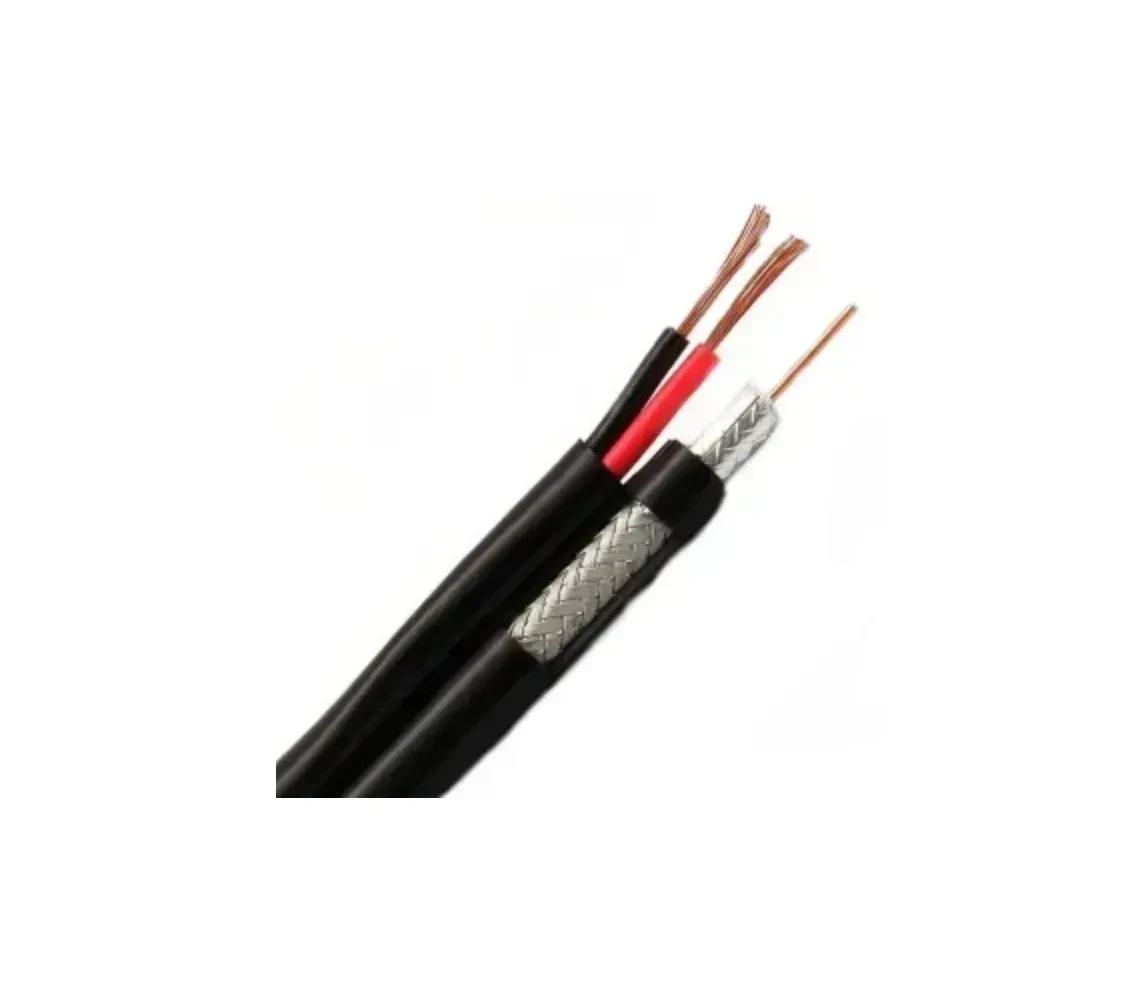 Кабель коаксиальный Ritar B305-RG59CU + 2x0.5 мм CU 0,81мм CU 64x0.12 м CCA с питанием 305 м (3127501080)