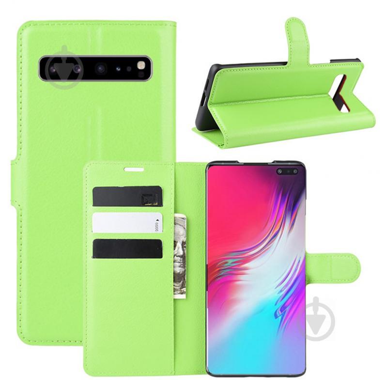 Чехол-книжка Litchie Wallet для Samsung Galaxy S10 5G Green (hub_cJtQ11802) - фото 2