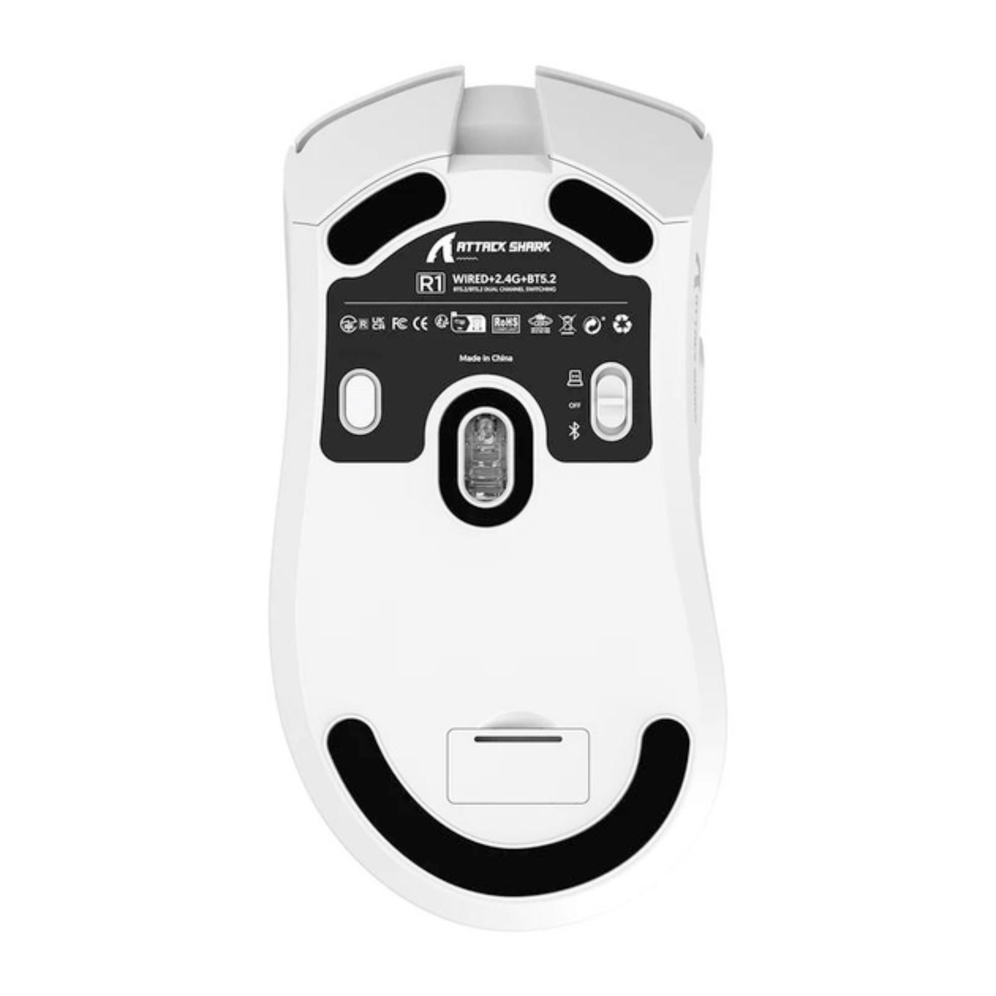 Мышка беспроводная Attack Shark R1 White (24401924) - фото 3 Мышка беспроводная Attack Shark R1 White (24401924) - фото 3