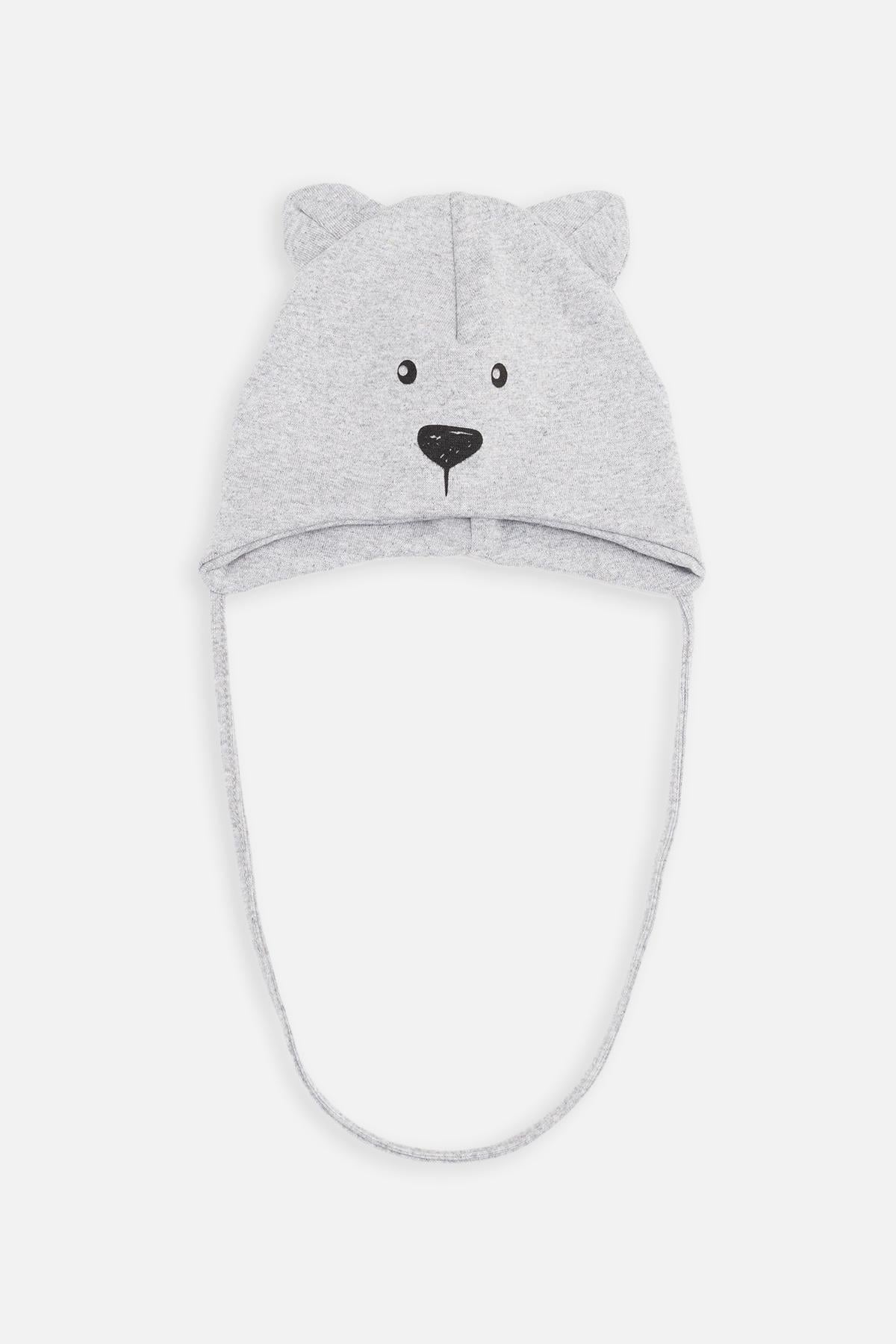 Шапка для мальчика 42-44 см Серый (24100016)