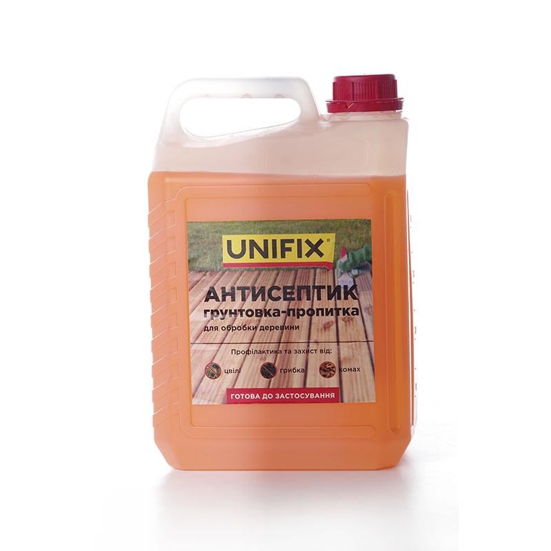Антисептик грунтовка-пропитка для обработки древесины Unifix 5 кг (951125)