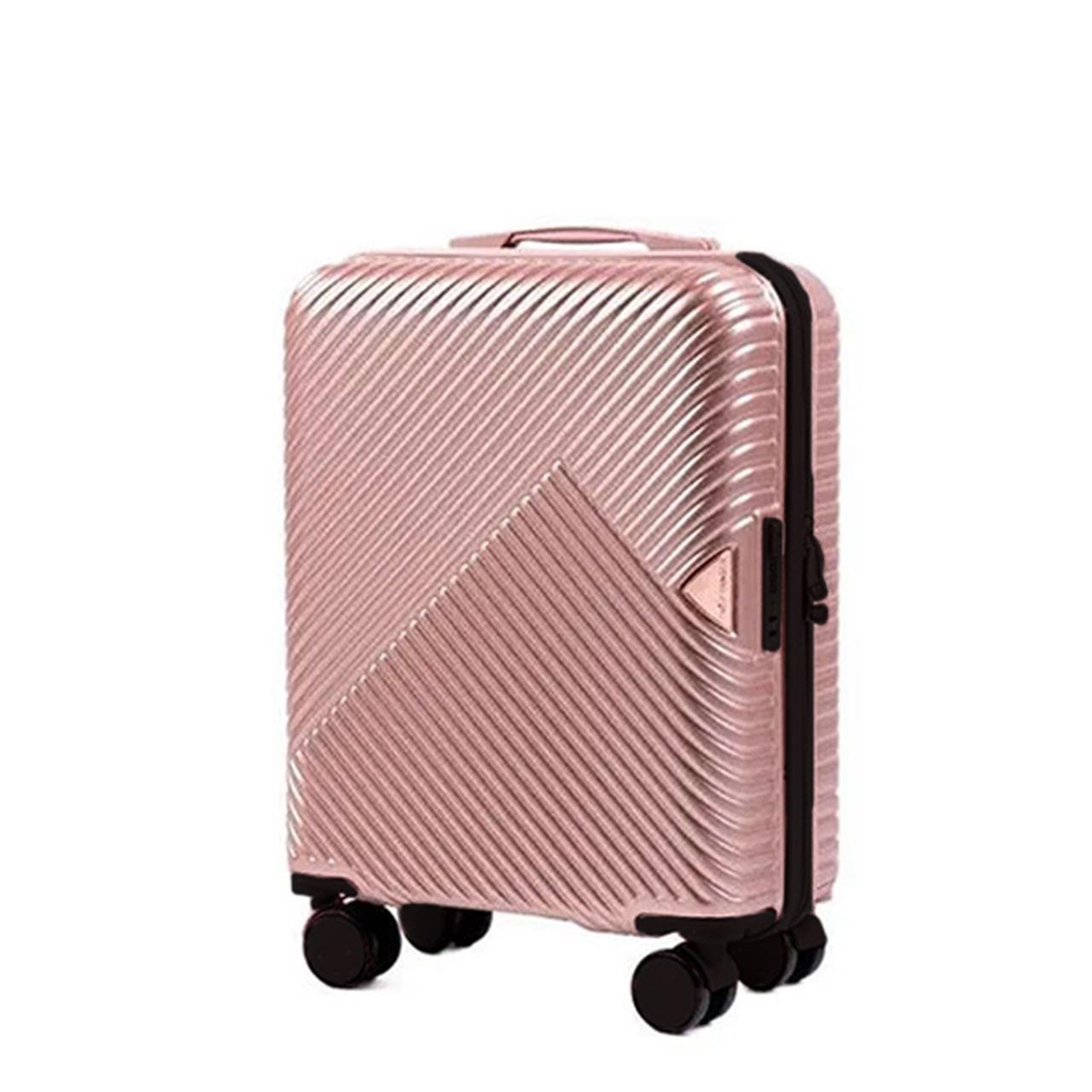 Чемодан Wings WN01 маленький 38 л Розовое золото (WN01-S-RoseGold-ABS)