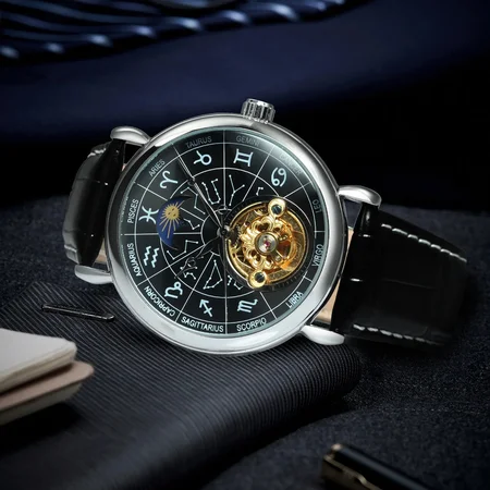 Наручний годинник Winner 8271 Silver/Black - фото 4 Наручний годинник Winner 8271 Silver/Black - фото 4