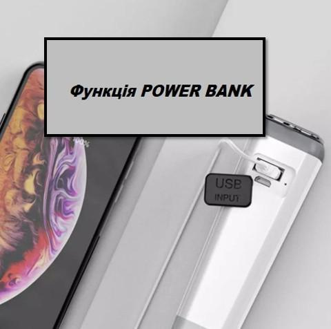 Ліхтарик акумуляторний LED SHARK 125 POWER BANK Wh IP44 Білий - фото 5