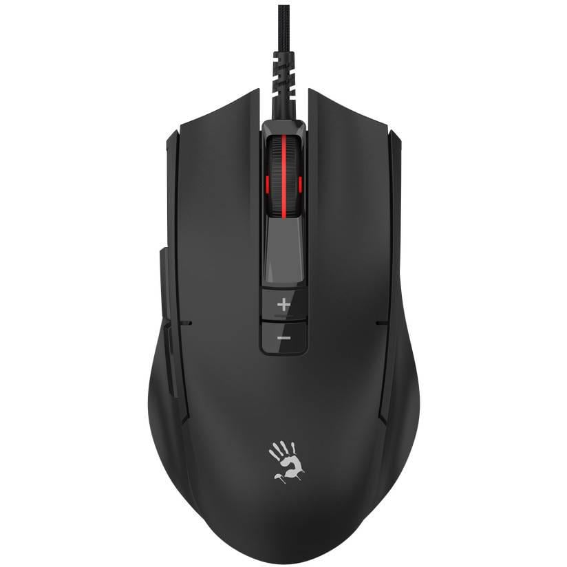 Компьютерная мышка проводная A4Tech ES8 Bloody 6200dpi RGB с сенсором PixArt Stone Black (32163461)