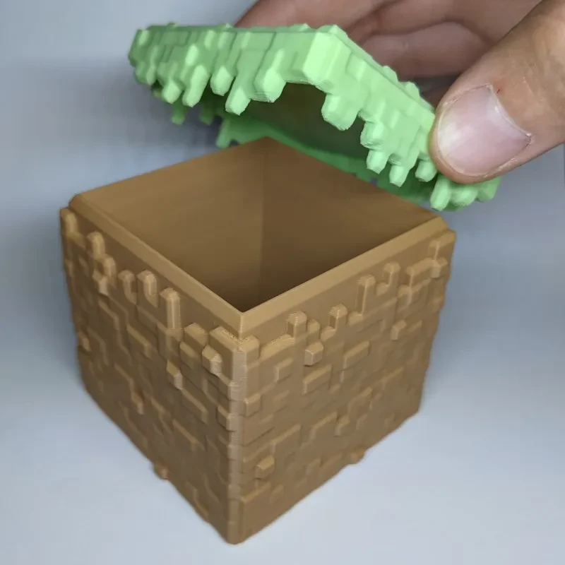 Контейнер Minecraft Grass Block Container 7 см 3D-друк - фото 2 Контейнер Minecraft Grass Block Container 7 см 3D-друк - фото 2