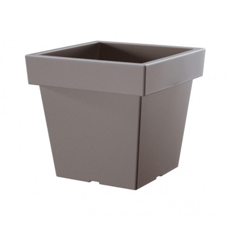 Горшок для цветов Prosperplast Lofly квадратный Н-18 см Серый (70717-405)
