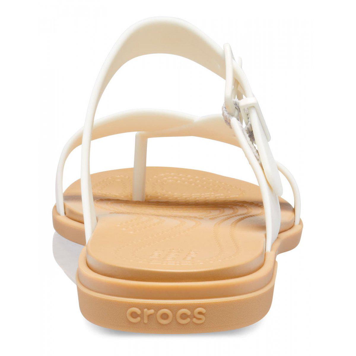 Сандалии Crocs Tulum Toe р. W10/EUR 40-41 Oyster/Tan (9606933) - фото 6