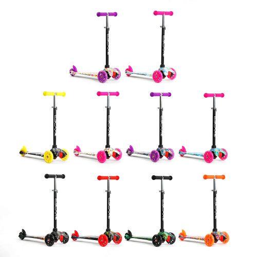 Самокат детский трехколесный Skyper цветы Фиолетовый (2489555359) - фото 2 Самокат детский трехколесный Skyper цветы Фиолетовый (2489555359) - фото 2