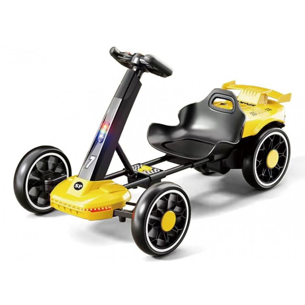Детский электрокарт Spoko SP-V18 6V7 на четыре колеса с пультом управления Желтый (42412140)