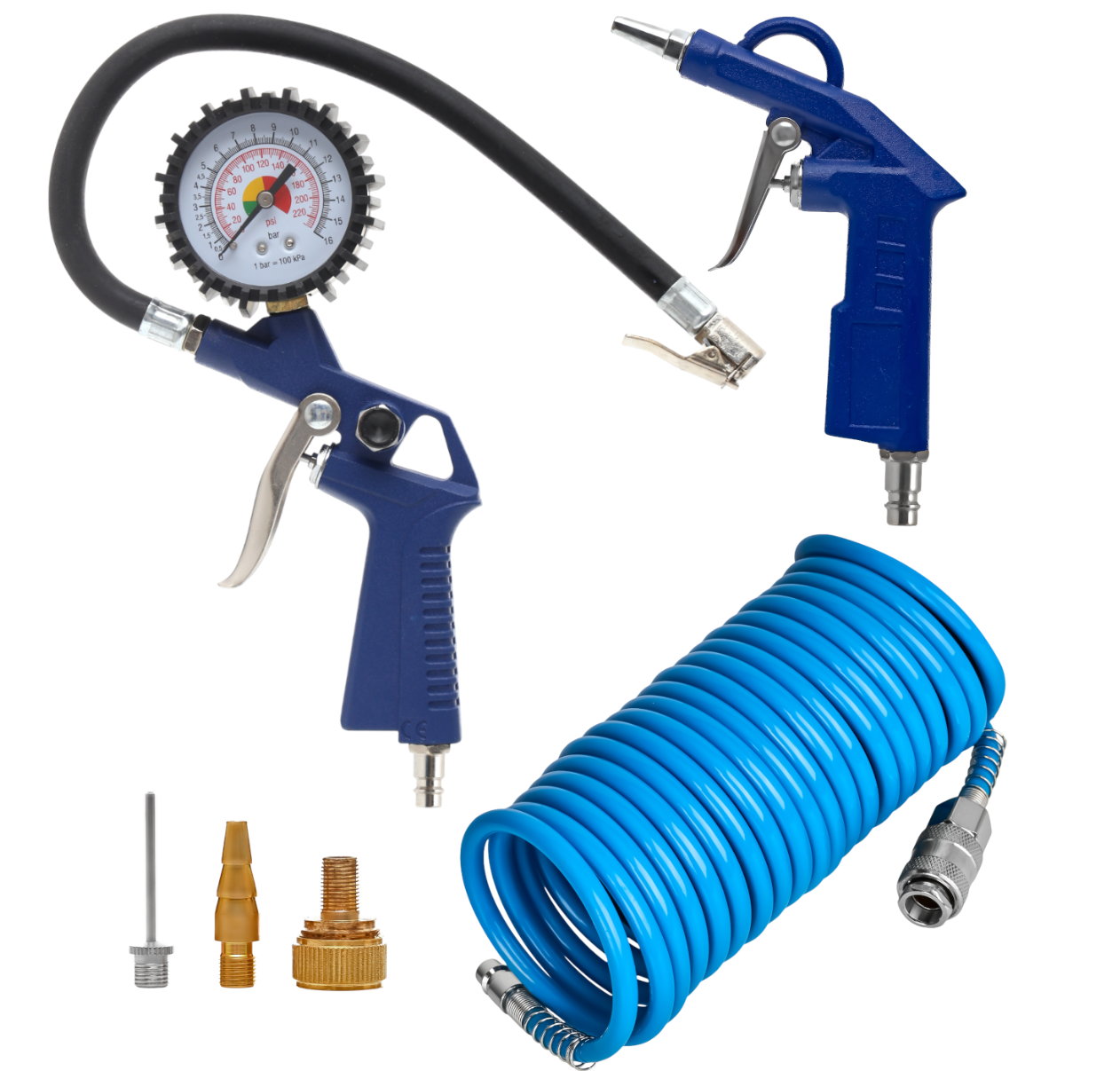 Набор для компрессора пневматический Kraft&Dele KD412 6 пр. с аксессуарами 6 пр. (KD412)