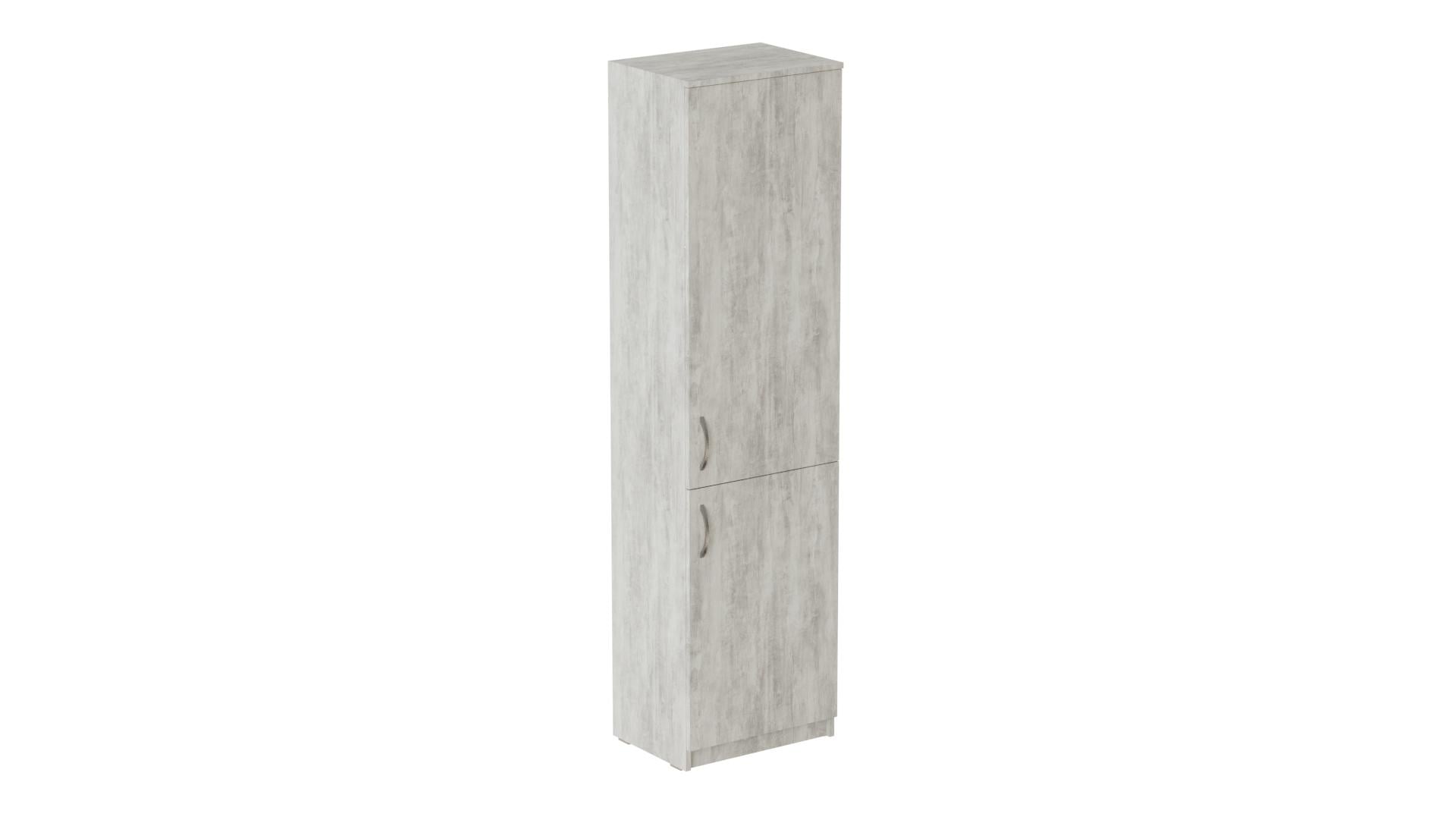 Пенал Ferrum-decor Анжело на 5 полок с 2 дверями ДСП 16 мм 1900x500x380 мм Бетон (FRD-104959)