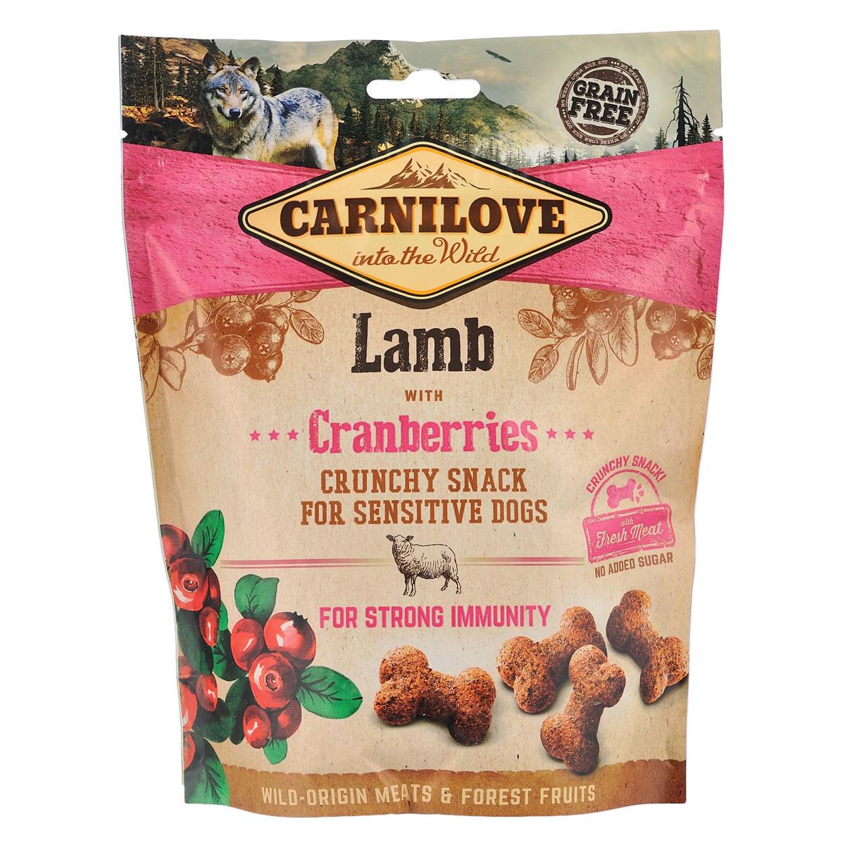 Лакомство для собак Carnilove Lamb with Cranberries 200 г