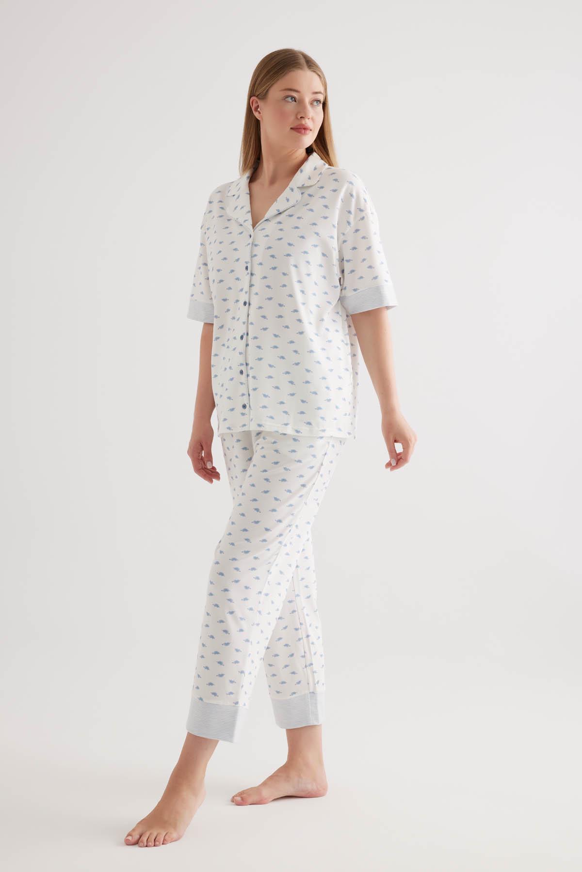 Піжама жіноча HAYS 50128 46 Mavi Baskili (CN38276) - фото 2