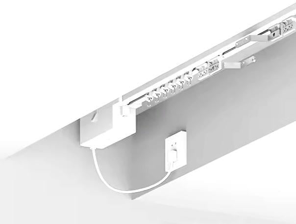 Карниз для штор електричний Plastidea Autorail AT6501 із двигуном 160 см Білий (6006)