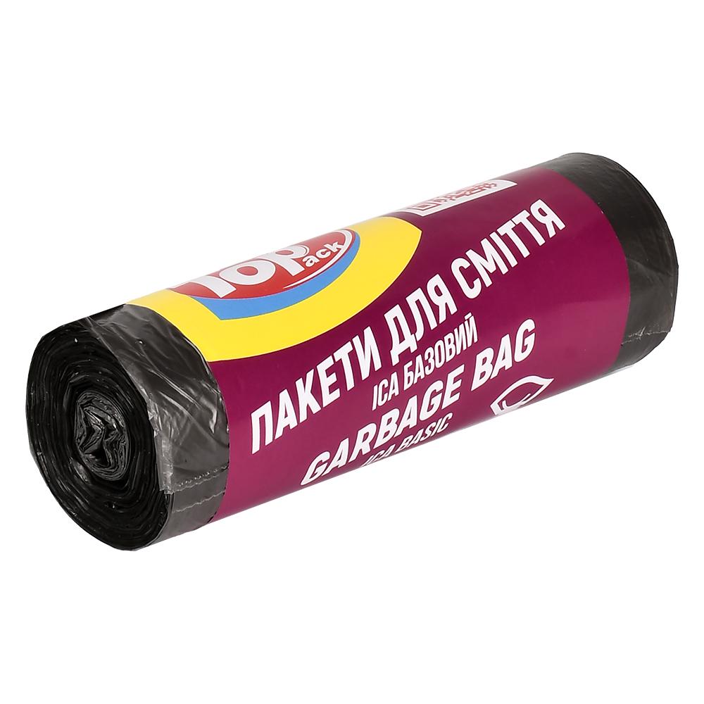 Пакеты мусорные Top Pack TP4-208-4 60 л 20 шт. 82х62 см полиэтиленовые Черный (27918385)