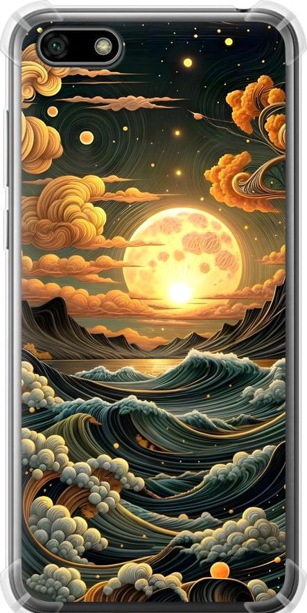 Чехол на Huawei Y5 2018 Арт волны (6332sp-1500-42517)