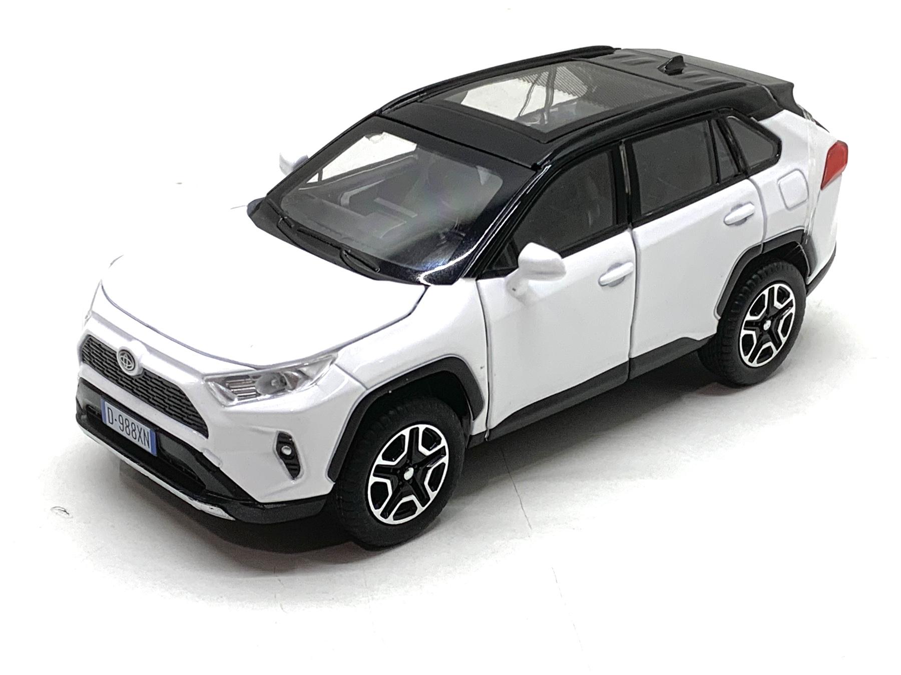 Машина TK Union Group Toyota RAV4 инерционная открываются двери/багажник Белый (40962)