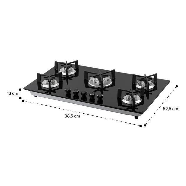 Варильна поверхня газова KLARSTEIN Trifecta 5 (10035470) - фото 8 Варильна поверхня газова KLARSTEIN Trifecta 5 (10035470) - фото 8
