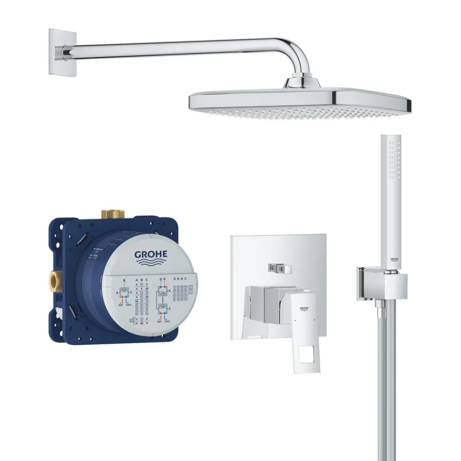 Душевая система скрыта Grohe Eurocube Tempesta 250 Cube Chrome (25289000)