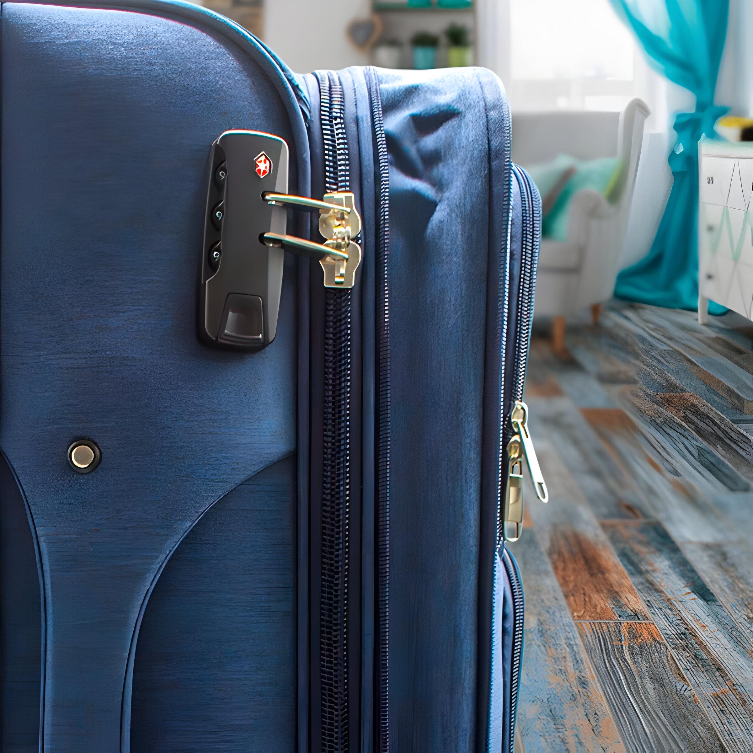 Набір валіз тканинних 3в1 Wings кодовим замком та телескопічною ручкою Синій (7109) - фото 3 Набір валіз тканинних 3в1 Wings кодовим замком та телескопічною ручкою Синій (7109) - фото 3