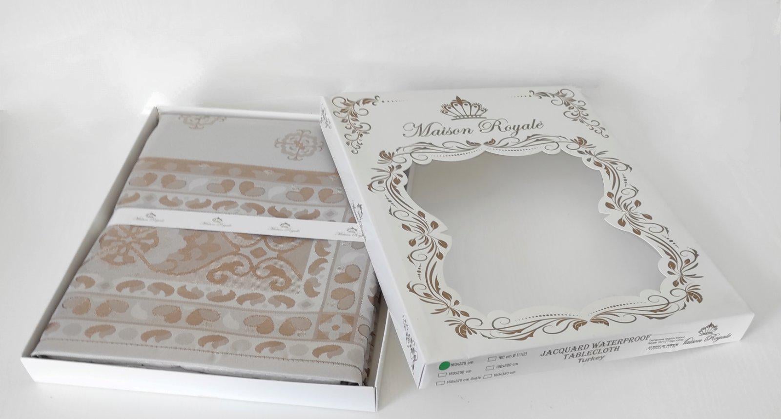 Скатерть тефлон Maison Royale 160x220 Mitsy Cappucino (CN10233)
