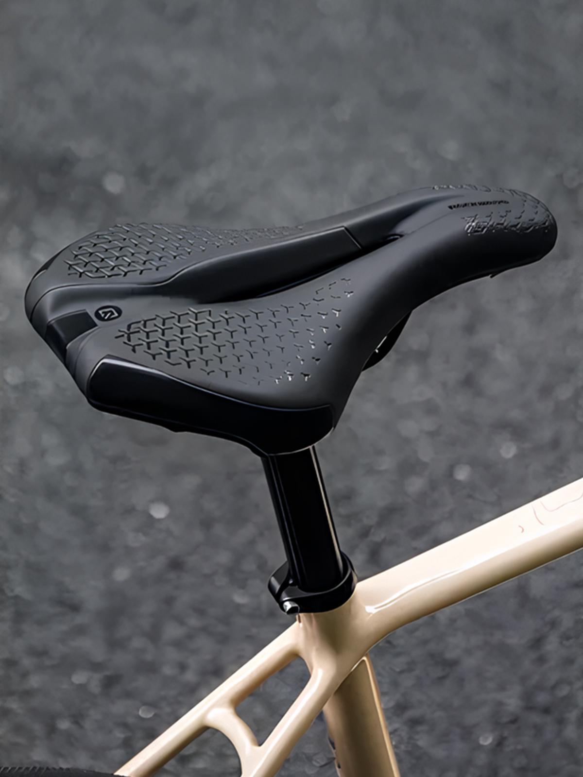 Седло для велосипеда ROCKBROS с вентиляционным отверстием и амортизацией анатомическое Черный (73550) - фото 6