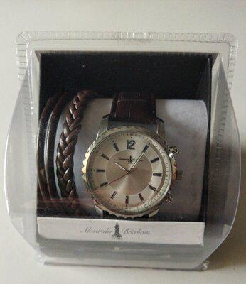 Годинник чоловічий Alexander Brixham подарунковий шкіряний ремінець