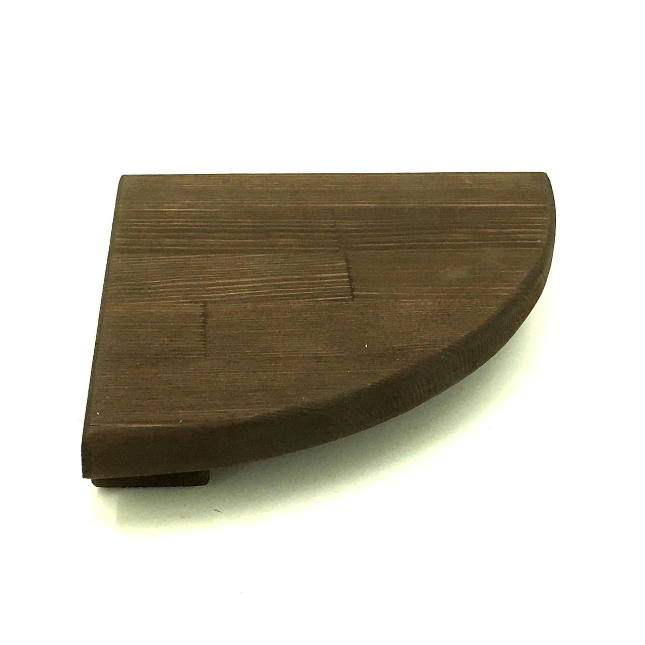 Полка настенная угловая из дерева Кабарет 18 Капучино (УНП-180909)